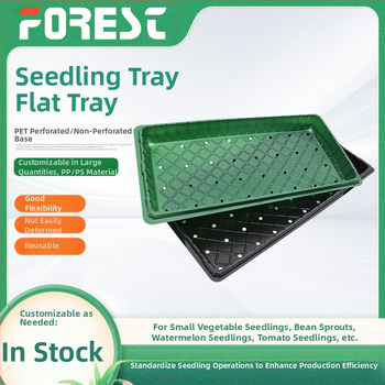 PET medžiagos sodinukų dėklas, kvėpuojantis, atsparus korozijai, tvirtas ir patvarus; grindų montavimui; tinkamas namų sodininkystei ir gėlių auginimui