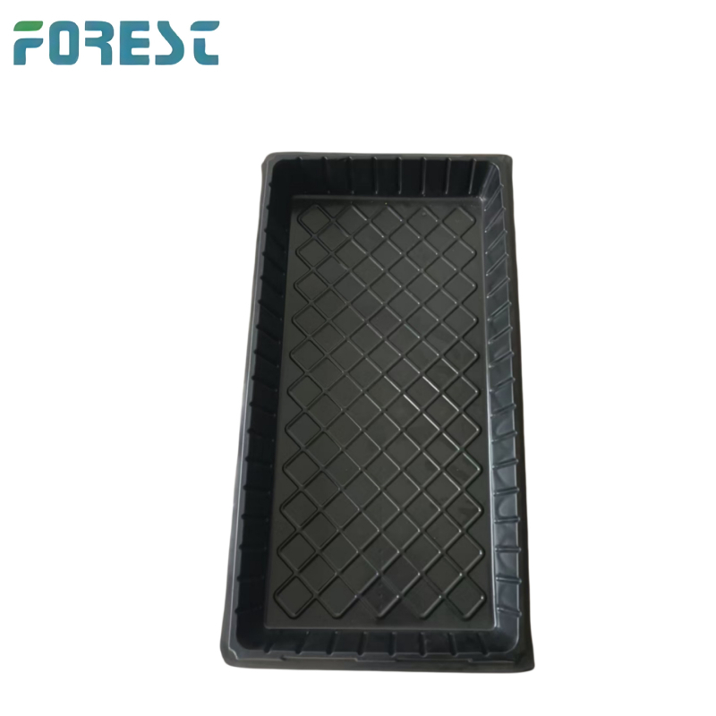 PET medžiagos sodinukų dėklas, kvėpuojantis, atsparus korozijai, tvirtas ir patvarus; grindų montavimui; tinkamas namų sodininkystei ir gėlių auginimui