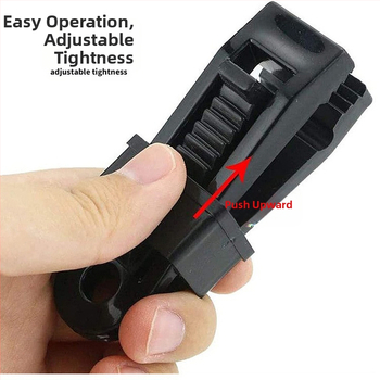 Πλαστικό κλιπ στερέωσης για πανί σκηνής κατασκήνωσης – Αδιάβροχο, Πολυλειτουργική ασφάλεια για σχοινιά ανέμου