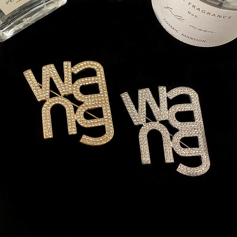 Brooch, ötvözet, koreai stílusú, uniszex, gyémánt bevonat, aranyozott mesterséges kövek