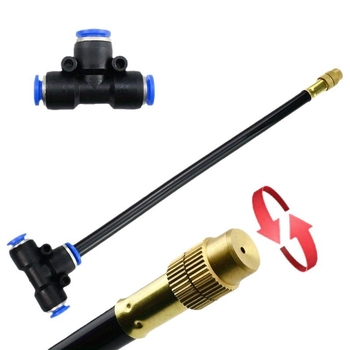 Ακροφύσιο ατμοποίησης σειράς Giclee για άρδευση και ψύξη, PE υλικό, χωρητικότητα 0–70 L, εύκολη εγκατάσταση, κατάλληλο για οικιακή κηπουρική και θερμοκήπιο