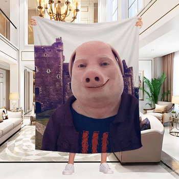 Mengsha pătură din flanelă pentru bebeluși — 800–1000 g, stil desen animat, pentru toate anotimpurile, de la nou-născuți până la 6 ani, personalizabilă