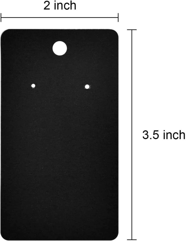 Κάρτες για σκουλαρίκια από χαρτόνι, υλικό χαρτί/χαρτόνι, 1 σετ/100 φύλλα, εσωτερική συσκευασία