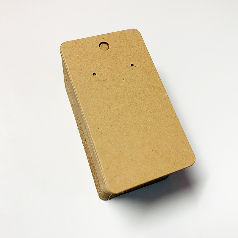 Κάρτες για σκουλαρίκια από χαρτόνι, υλικό χαρτί/χαρτόνι, 1 σετ/100 φύλλα, εσωτερική συσκευασία