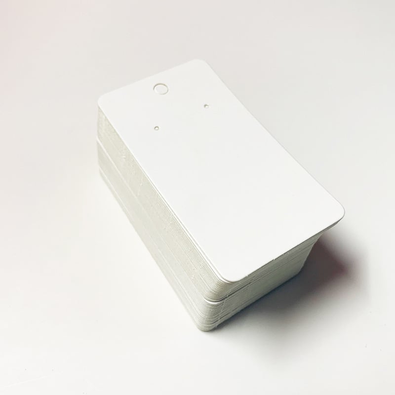 Κάρτες για σκουλαρίκια από χαρτόνι, υλικό χαρτί/χαρτόνι, 1 σετ/100 φύλλα, εσωτερική συσκευασία