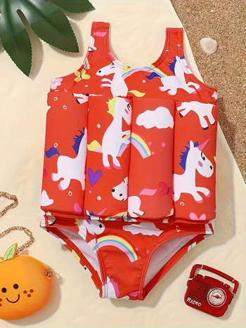 Unisex παιδικό μαγιό μονόσωμο με πλευστότητα – πολυεστέρας