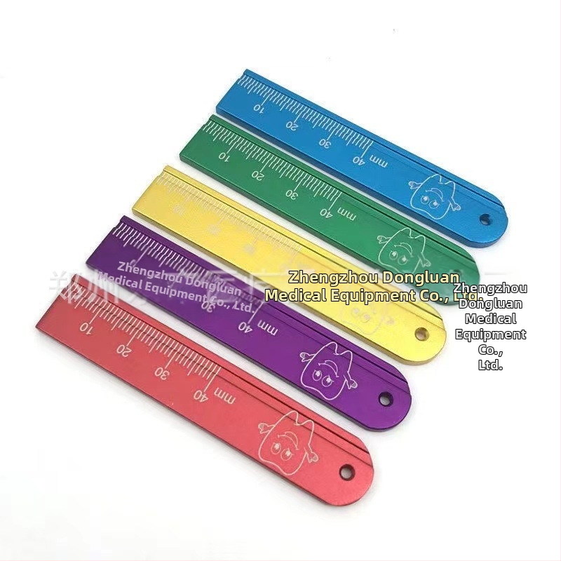 Fogorvosi gyökércsatorna mérő vonalzó, fémből készült gyökércsatorna mérőeszköz, Jintai márka, felnőtteknek