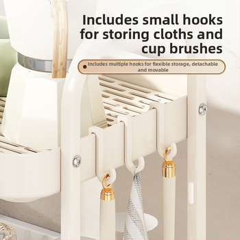 Ράφι αποθήκευσης φλυτζανιών Senya Kitchen – Πολυλειτουργικό, πλαστικό, Πολυεπίπεδο, Σύγχρονο μινιμαλιστικό στυλ