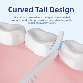 Vienkartinė plastikinė dantų siūlo lazdelė, 50-80 vnt, Six Little Ones