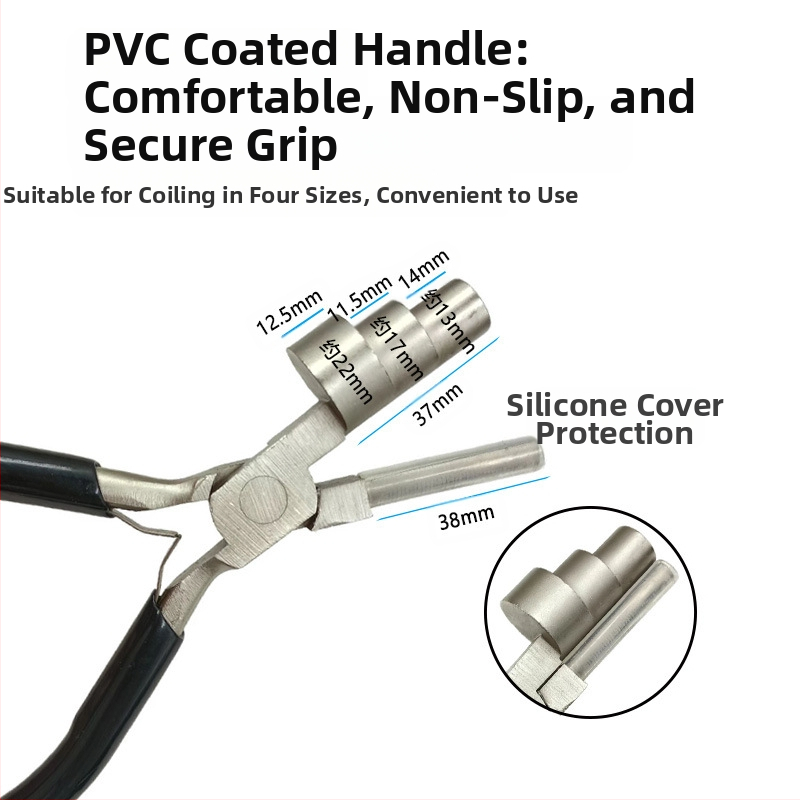 Мултифункционални клещи с три- и шестсегментни глави, нейлонова дръжка, навиване и оформяне; антикорозионни; тегло 0.55; немски стил