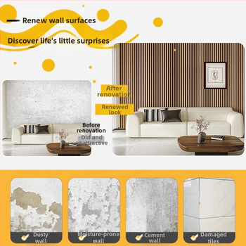 Lipnios vandeniui atsparios sienų plokštės svetainei – dekoratyviniai sienų paneliai, imituojantys aliuminio-plastiko plokštes