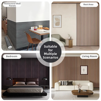 Lipnios vandeniui atsparios sienų plokštės svetainei – dekoratyviniai sienų paneliai, imituojantys aliuminio-plastiko plokštes