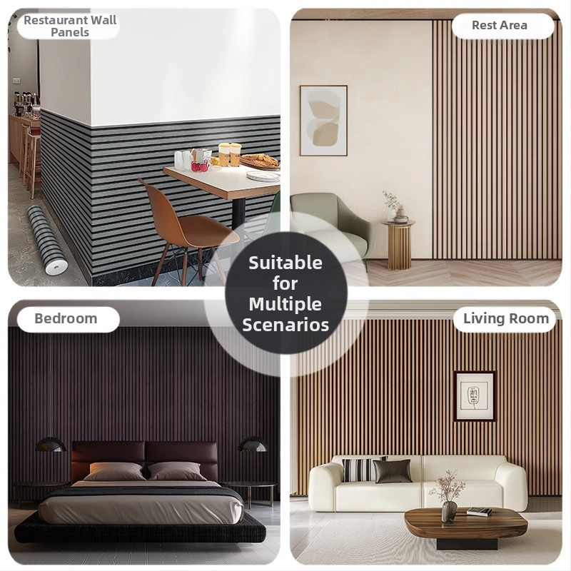 Самозалепващи водоустойчиви стенни панели за всекидневната – декоративни плочи, имитиращи алуминиево-пластмасова облицовка