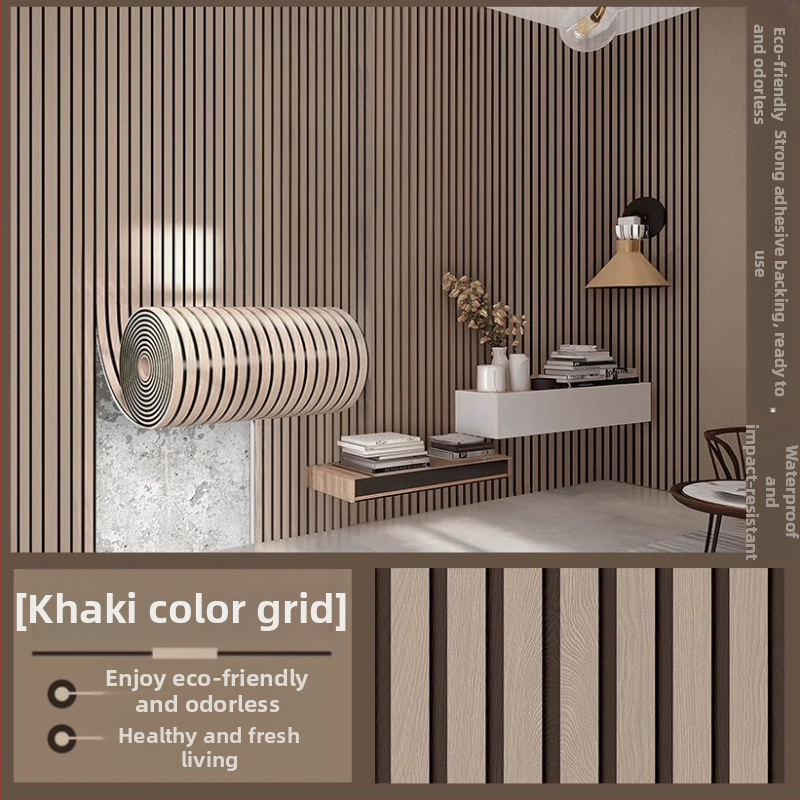 Lipnios vandeniui atsparios sienų plokštės svetainei – dekoratyviniai sienų paneliai, imituojantys aliuminio-plastiko plokštes