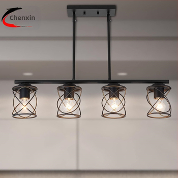 Βίνταζ πολυέλαιος οροφής με πολλαπλές κεφαλές, μεταλλικός, κρεμαστός, για σαλόνι και εστιατόριο, λαμπτήρας πυρακτώσεως, 110–220V