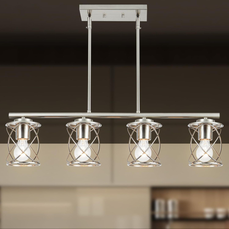 Βίνταζ πολυέλαιος οροφής με πολλαπλές κεφαλές, μεταλλικός, κρεμαστός, για σαλόνι και εστιατόριο, λαμπτήρας πυρακτώσεως, 110–220V