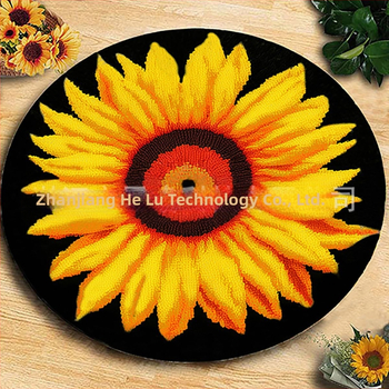 Suaugusiųjų latch hook rinkinys – DIY rankdarbiai dekoruoti meno kilimui – Medžiaga: Audinys; Pakuotė: Opp maišelis; Prekės ženklas: Other