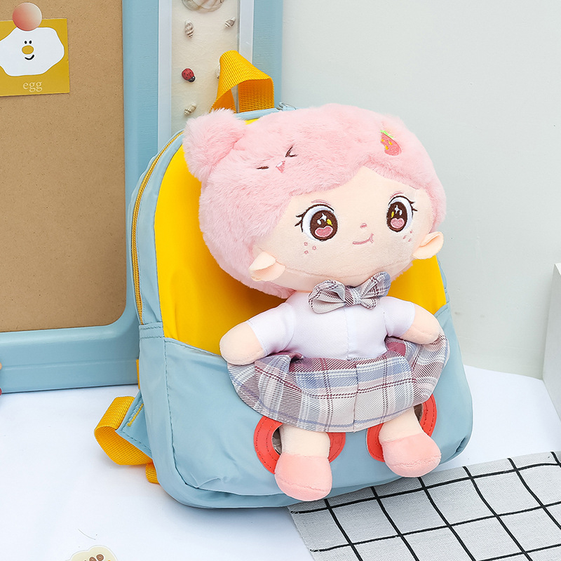 Παιδική σχολική τσάντα, χαριτωμένο καρτούν στυλ, γεωμετρικό μοτίβο, χωρητικότητα 20–35 L, άνοιγμα με φερμουάρ