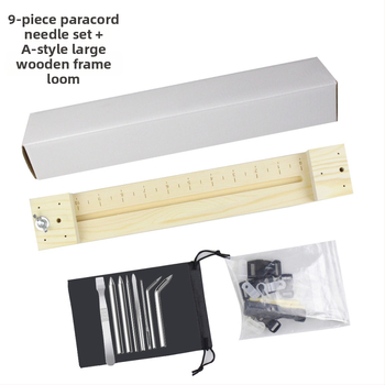 Εργαλείο υφαντικής για σκοινί ομπρέλας, τζιγκ παρακόρντ με ξύλινο πλαίσιο, ρυθμιζόμενο πλέξιμο βραχιολιών