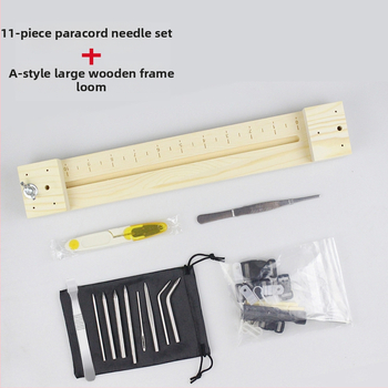 Εργαλείο υφαντικής για σκοινί ομπρέλας, τζιγκ παρακόρντ με ξύλινο πλαίσιο, ρυθμιζόμενο πλέξιμο βραχιολιών