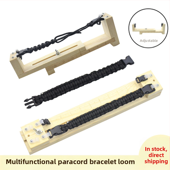 Εργαλείο υφαντικής για σκοινί ομπρέλας, τζιγκ παρακόρντ με ξύλινο πλαίσιο, ρυθμιζόμενο πλέξιμο βραχιολιών