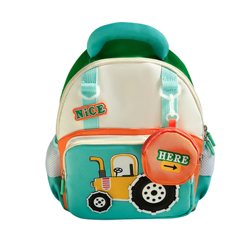 Óvodai hátizsák, uniszex, geometriai mintával, Oxford-anyagból, lélegző és kopásálló, poliészter bélés