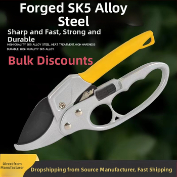 Nerezové nožnice na konáre – pevné rezanie, viacúčelový záhradný nástroj na konáre a ovocné vetvy