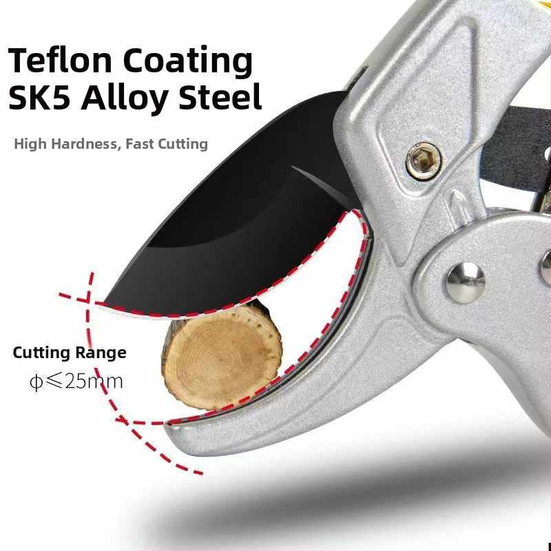 Nerezové nožnice na konáre – pevné rezanie, viacúčelový záhradný nástroj na konáre a ovocné vetvy