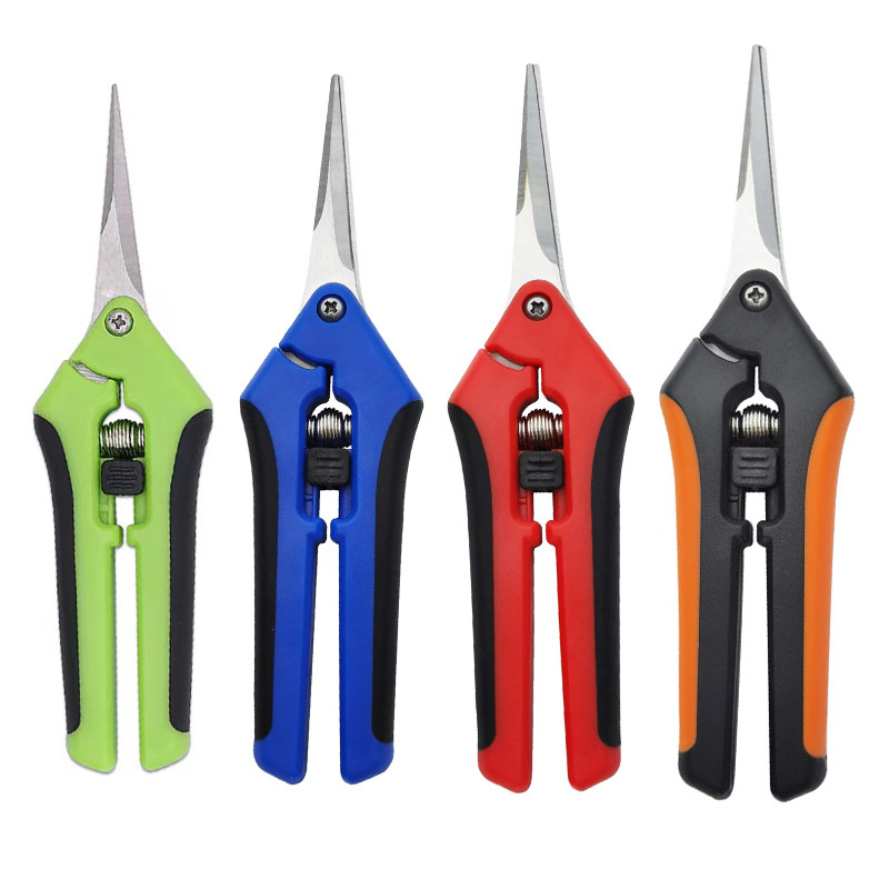 Yimeili Ανοξείδωτα ψαλίδια κλαδέματος με μυτερή άκρη – για κλάδεμα αμπέλου, συγκομιδή φρούτων και κηπουρική