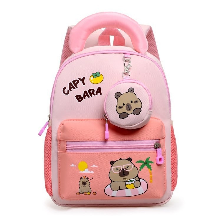 Unisex mugursoma no Oxford auduma – izturīga pret nodilumu, anime karikatūras raksts, poliestera odere, moderns un stilīgs izskats, pavasaris 2025