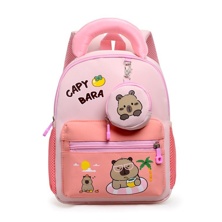 Unisex mugursoma no Oxford auduma – izturīga pret nodilumu, anime karikatūras raksts, poliestera odere, moderns un stilīgs izskats, pavasaris 2025