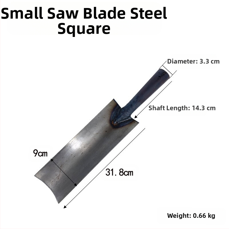 Ūkinė kastuvė su kvadratine mentele, medinė rankena, vidutinio anglies plieno korpusas, modelis 3833