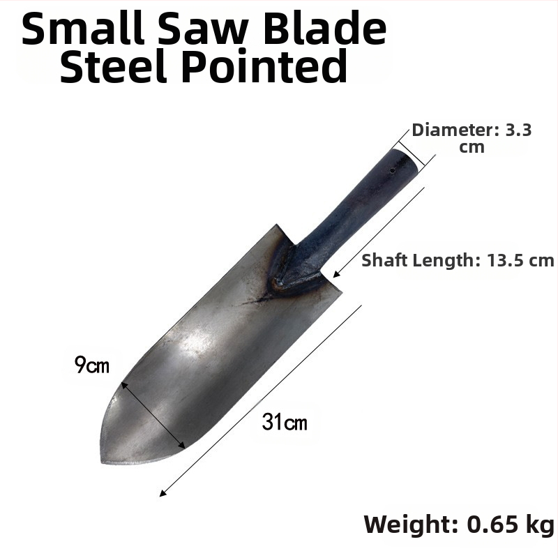 Ūkinė kastuvė su kvadratine mentele, medinė rankena, vidutinio anglies plieno korpusas, modelis 3833
