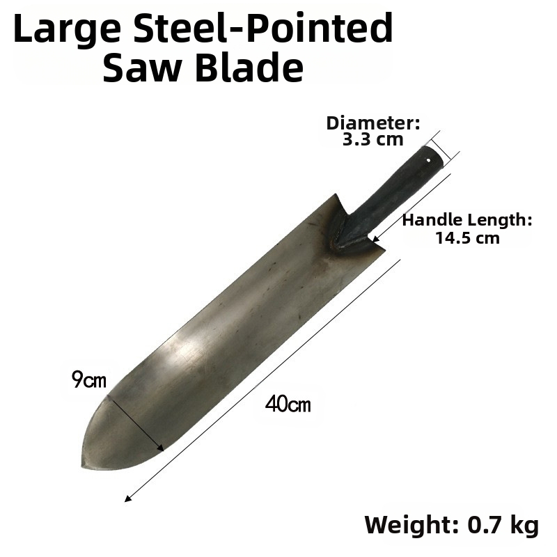 Ūkinė kastuvė su kvadratine mentele, medinė rankena, vidutinio anglies plieno korpusas, modelis 3833