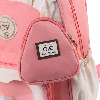 Νεανική σχολική τσάντα πλάτης με καπάκι, πολυεστέρας, άνοιξη 2025 έκδοση· εσωτερικές θήκες: θήκη με φερμουάρ, θέση για φορητό και θήκη για κάμερα.