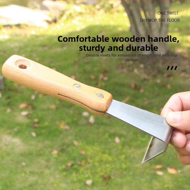 Многофункционален нож за стъргване на кората на плодови дървета с кука