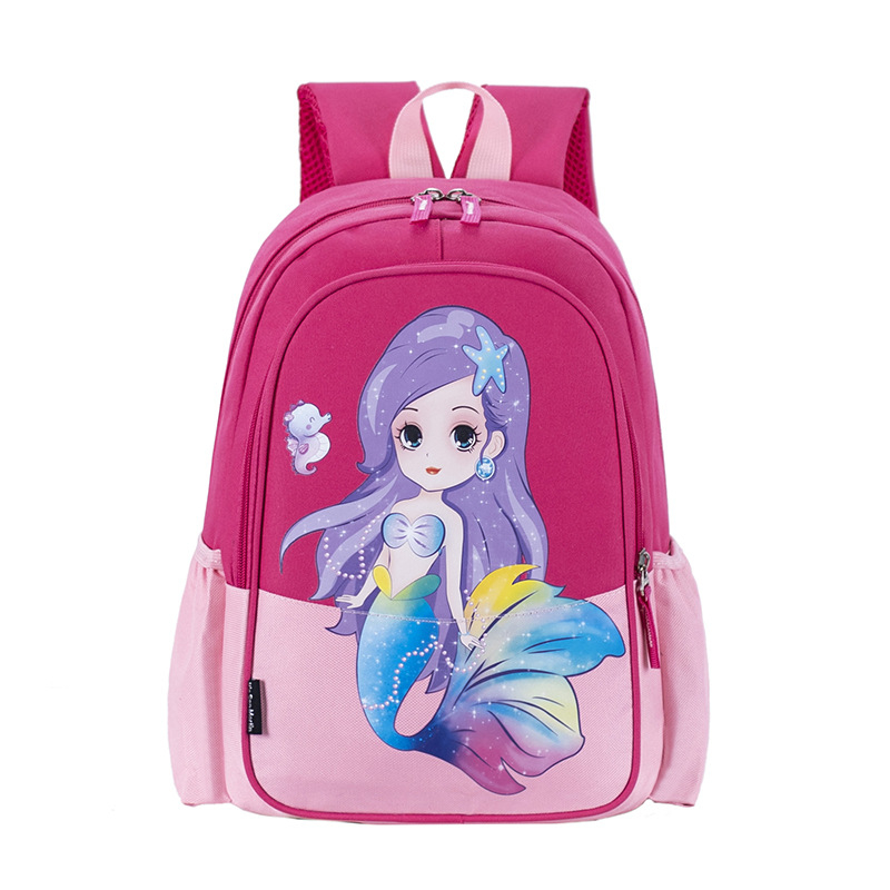 Bērnu skolas mugursoma - viegls, ar anime karikatūras rakstu, Oxford audums, elpojošs un ūdensizturīgs