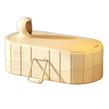 Sulankstoma vonia suaugusiems, tarpaulin medžiaga, viso kūno vonia, sėdimoji vonia, dvigubas sulankstymo dizainas