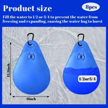 JINGXIN Χειμερινή Κρεμάμενη Τσάντα Κάλυψης Πισίνας — Εξωτερική Αδιάβροχη Τσάντα PVC για Προστασία Πισίνας, Φέρουσα Τοίχο/Κρεμαστή