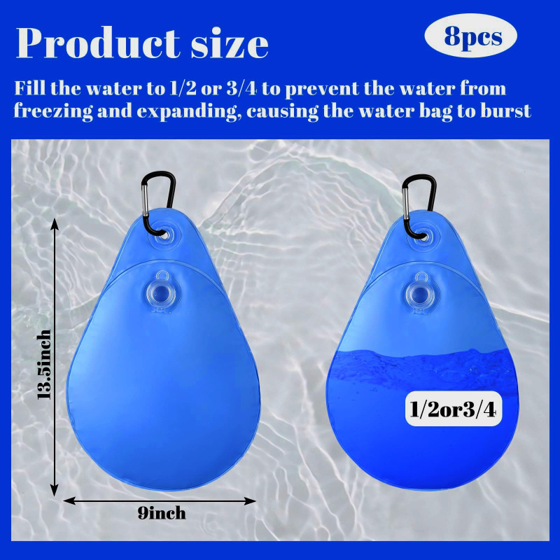 JINGXIN Χειμερινή Κρεμάμενη Τσάντα Κάλυψης Πισίνας — Εξωτερική Αδιάβροχη Τσάντα PVC για Προστασία Πισίνας, Φέρουσα Τοίχο/Κρεμαστή