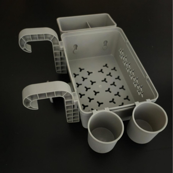 Tárolókosár — medencekeret, műanyagból, gyümölcs és ruhák számára, modern minimalist stílus