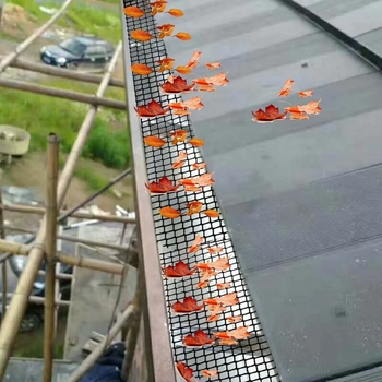 Alumínium ötvözetű ereszcsatorna háló – levélfiltráló, dugulás elleni védelem, modern minimalista stílus, kerti felszerelés