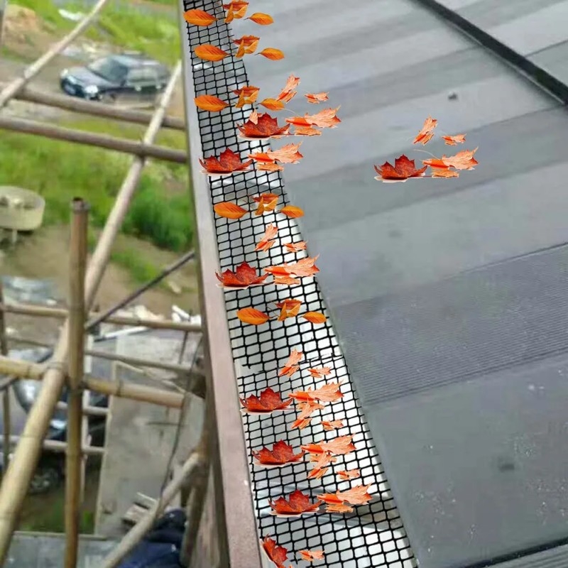 Alumínium ötvözetű ereszcsatorna háló – levélfiltráló, dugulás elleni védelem, modern minimalista stílus, kerti felszerelés
