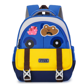 Bērnu skolas mugursoma ar lāčuka karikatūru – Unisex, Oxford audums, elpojoša oderējums, liela ietilpība, vecumam 3–6 gadi