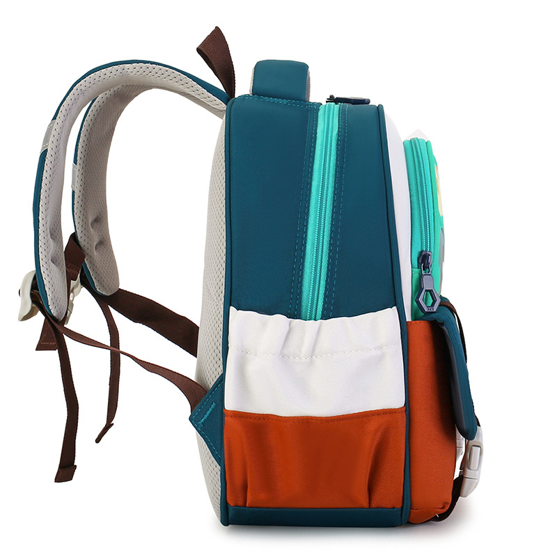 Bērnu skolas mugursoma ar lāčuka karikatūru – Unisex, Oxford audums, elpojoša oderējums, liela ietilpība, vecumam 3–6 gadi