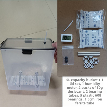 3D spausdintuvo PLA medžiagų džiovinimo dėžė – drėgmės ir dulkių apsauga, sandari PETG laikymo dėžė, universalus 1 kg plokštelė