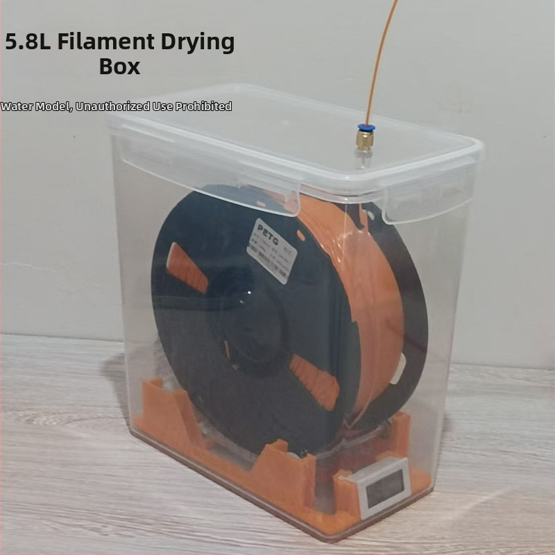 3D spausdintuvo PLA medžiagų džiovinimo dėžė – drėgmės ir dulkių apsauga, sandari PETG laikymo dėžė, universalus 1 kg plokštelė