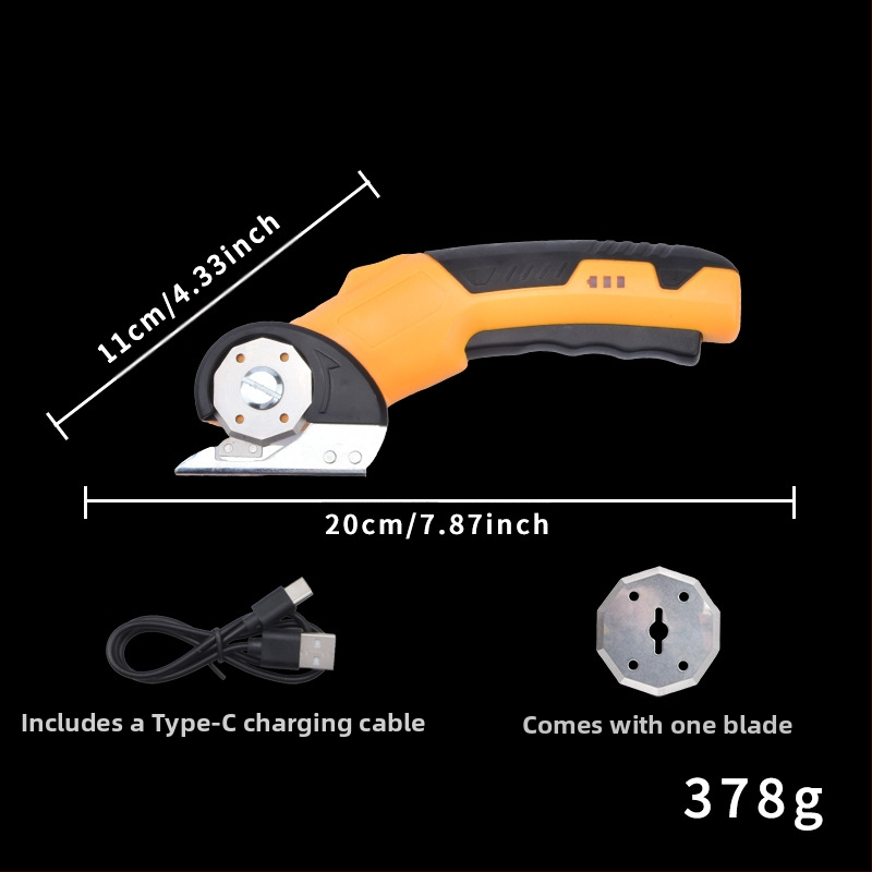 Elektrinės žirklės audiniams ir odai, įkraunama ličio baterija, 3,6V, greitas pjovimas