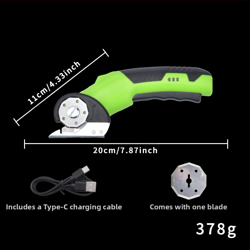 Elektrinės žirklės audiniams ir odai, įkraunama ličio baterija, 3,6V, greitas pjovimas