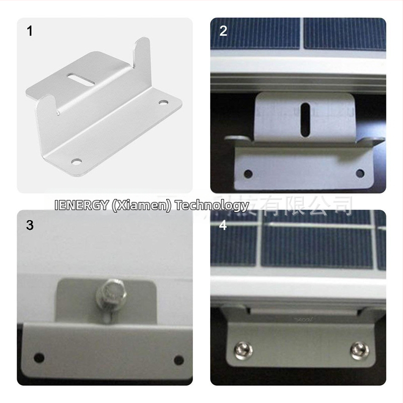 RV фотоволтаична скоба за панели, Z-образна алуминиева сплав, тегло 0.28 кг, щампована обработка, опаковка 4 бр./комплект